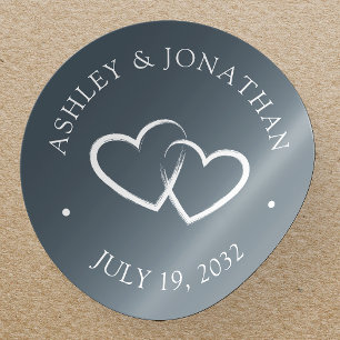 Elegante moderne, einfache Elemente Runder Aufkleber