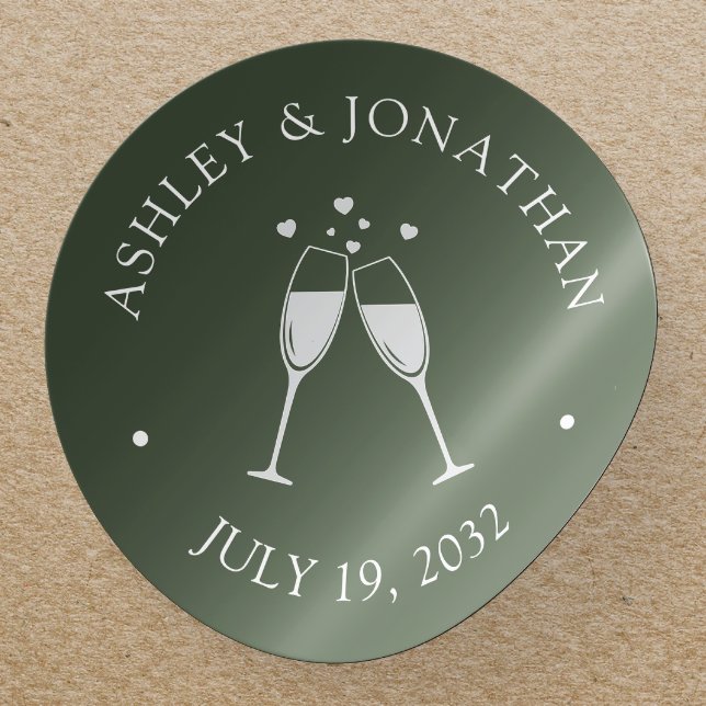 Elegante moderne, einfache Elemente Runder Aufkleber (Von Creator hochgeladen)