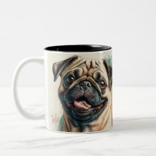 Elegante moderne, einfache und benutzerfreundliche zweifarbige tasse