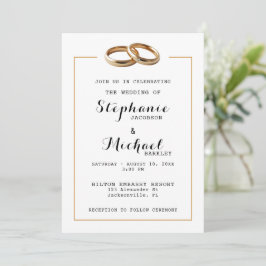 Elegante, moderne Einladung zu Hochzeiten
