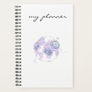 Elegante Moderne Eleganz Blau Planer