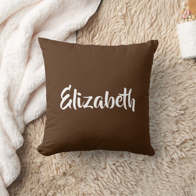 Elegante Moderne ersetzen braune Vorlage Kissen (Decke)