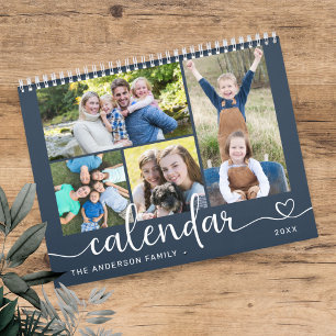 Elegante moderne Familienfotos 2027 Kalender