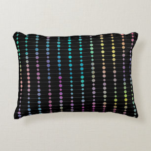 Elegante moderne farbenfrohe Perlen Kreise Dots Mu Dekokissen
