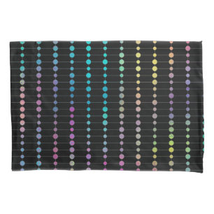Elegante moderne farbenfrohe Perlen Kreise Dots Mu Kissenbezug