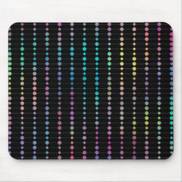 Elegante moderne farbenfrohe Perlen Kreise Dots Mu Mousepad