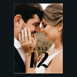Elegante moderne Foto Hochzeitstippkarten Tischnummer<br><div class="desc">Mit unseren eleganten Hochzeitskarten des modernen Fotos stärken Sie sich bei Ihrem Hochzeitsempfang. Diese exquisiten Karten führen nicht nur Ihre Gäste zu den Tischen, die sie für Sie reservieren, sondern dienen auch als wunderschöne Erinnerung an Ihren besonderen Tag. Jede Tischkarte zeichnet sich durch ein elegantes und zeitgenössisches Design aus, das...</div>