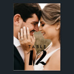 Elegante moderne Foto Hochzeitstippkarten Tischnummer<br><div class="desc">Mit unseren eleganten Hochzeitskarten des modernen Fotos stärken Sie sich bei Ihrem Hochzeitsempfang. Diese exquisiten Karten führen nicht nur Ihre Gäste zu den Tischen, die sie für Sie reservieren, sondern dienen auch als wunderschöne Erinnerung an Ihren besonderen Tag. Jede Tischkarte zeichnet sich durch ein elegantes und zeitgenössisches Design aus, das...</div>