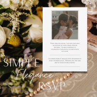 Elegante moderne Foto Response Card