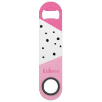 Elegante moderne geometrische rosa lederne