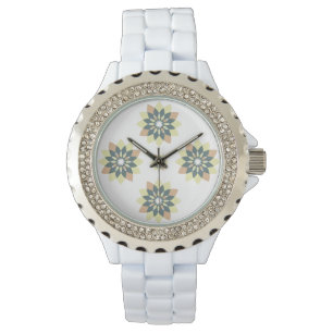 Elegante moderne geometrische Sternenbursts Armbanduhr