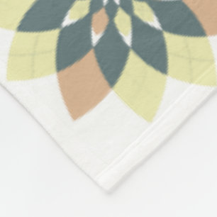 Elegante moderne geometrische Sternenbursts Fleecedecke
