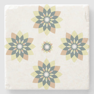 Elegante moderne geometrische Sternenbursts Steinuntersetzer