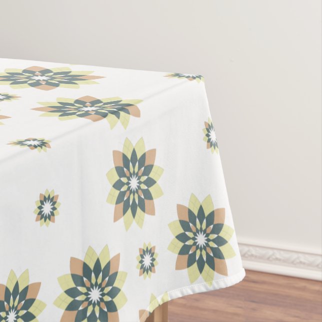 Elegante moderne geometrische Sternenbursts Tischdecke (Beispiel)