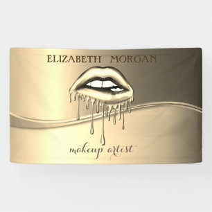 Elegante moderne, glamouröse, metallische Tropfste Banner