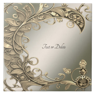 Elegante Moderne Gold dekorative Keramik Fliese