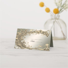 Elegante Moderne Gold dekorative Platzkarte
