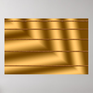 Elegante moderne Gold-Geschenkkunst Poster