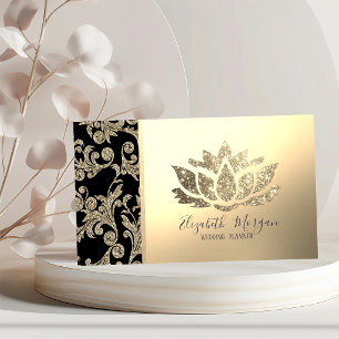 Elegante moderne Gold-Wirbel, Lotus Visitenkarte