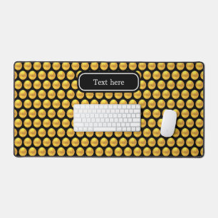 Elegante moderne goldene Punkte und Text auf Schwa Schreibtischunterlage