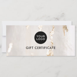 Elegante moderne Goldfolie-Geschenkgutschein