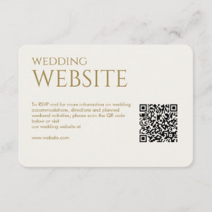 Elegante Moderne Goldhochzeit Begleitkarte