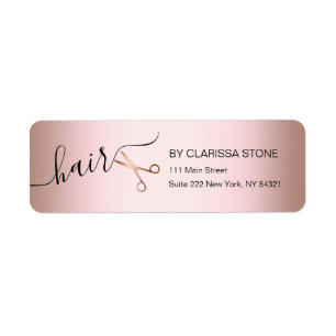 Elegante, moderne Goldschere der Rose