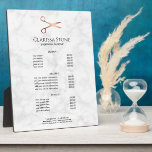 Elegante moderne Goldschere der Rose Fotoplatte