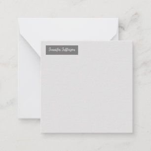Elegante moderne Handschrift Schlicht Beruflich gr Mitteilungskarte