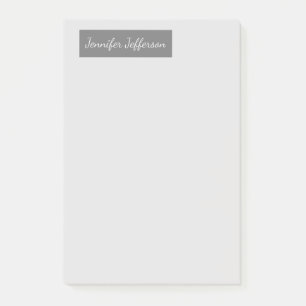 Elegante moderne Handschrift Schlicht Beruflich gr Post-it Klebezettel