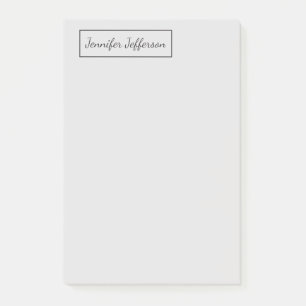 Elegante moderne Handschrift Schlicht Beruflich gr Post-it Klebezettel