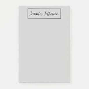 Elegante moderne Handschrift Schlicht Beruflich gr Post-it Klebezettel