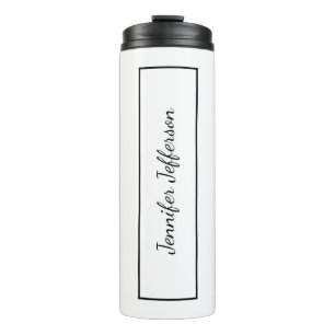 Elegante moderne Handschrift Schlicht Beruflich Thermosbecher
