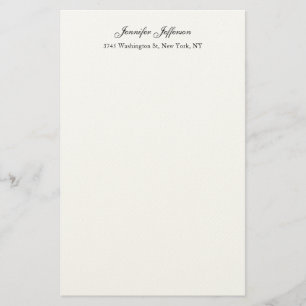 Elegante moderne Handschrift schlicht professionel Briefpapier