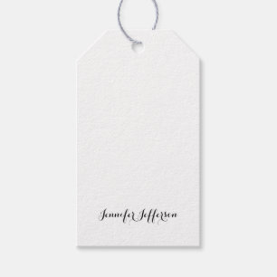 Elegante moderne Handschrift schlicht professionel Geschenkanhänger