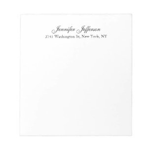 Elegante moderne Handschrift schlicht professionel Notizblock