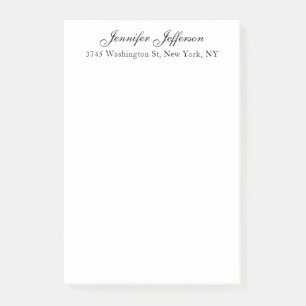 Elegante moderne Handschrift schlicht professionel Post-it Klebezettel
