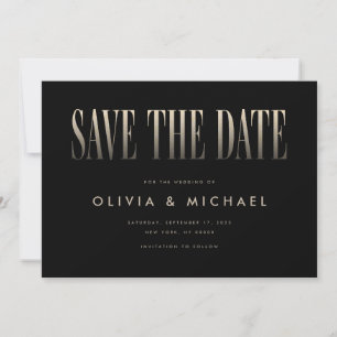 Elegante moderne Hochzeit rettet das Datum Save The Date