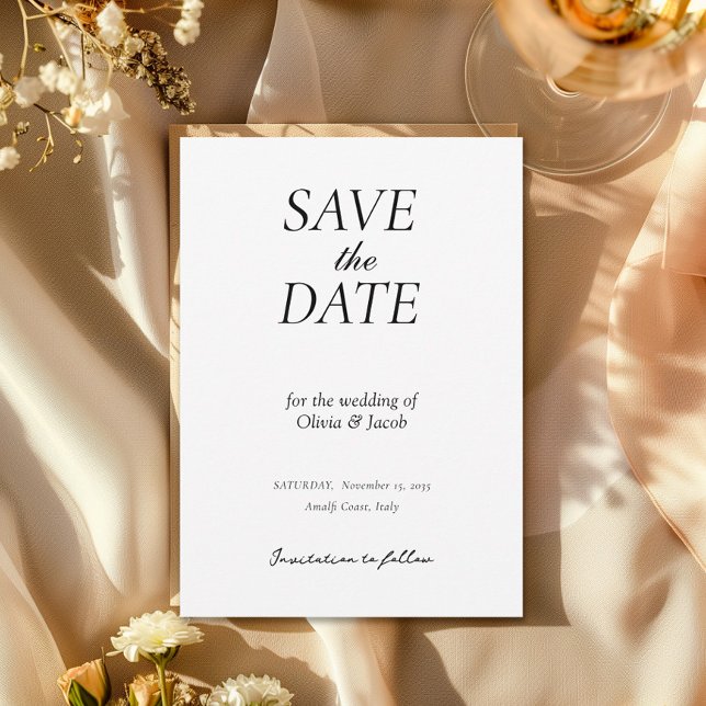 Elegante moderne Hochzeiten retten das Datum Save The Date (Von Creator hochgeladen)