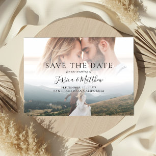Elegante moderne Hochzeitsfoto - Save the Date