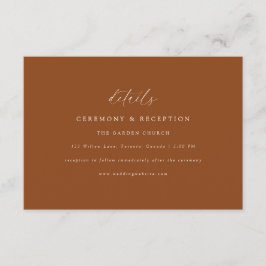 Elegante moderne Hochzeitskarte Begleitkarte