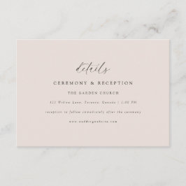 Elegante moderne Hochzeitskarte Begleitkarte