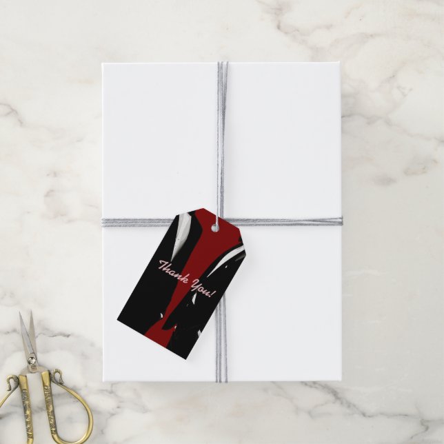 Elegante moderne Homosexuelle Hochzeit Geschenkanhänger (Mit Garn)