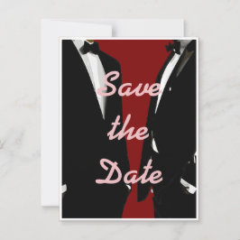 Elegante moderne Homosexuelle Hochzeit Postkarte