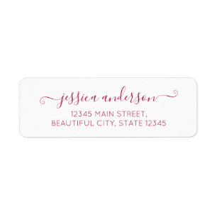 Elegante moderne Kalligrafie Script Burgundy Red