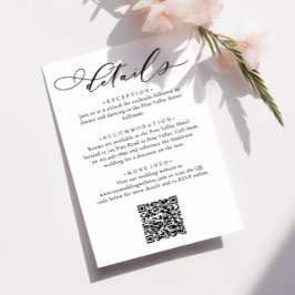 Elegante, moderne Kalligrafie-Skriptdetails für Ho Begleitkarte