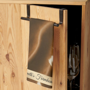 Elegante moderne Kuh Imitate Leather Collection Geschirrtuch