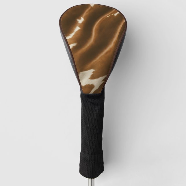 Elegante moderne Kuh Imitate Leather Collection Golf Headcover (Vorderseite)