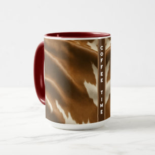 Elegante moderne Kuh Imitate Leather Collection Tasse