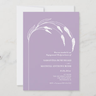 Elegante, moderne Lavenderbindungspartei Einladung